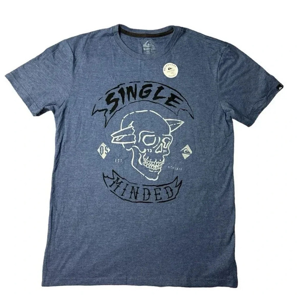 Quiksilver Men’s Single Minded Mod Short Sleeve T-Shirt Size S New - Picture 1 of 14